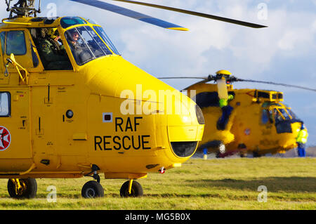 Westland Whirlwind HAR10 XJ729,G-BVGE, RAF Valley, Anglesey, North Wales, Royaume-Uni, Banque D'Images