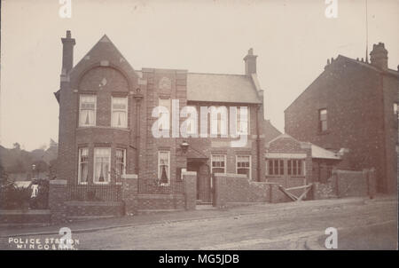 Véritable Carte postale photographique de Wincobank de Police, Sheffield, Yorkshire Banque D'Images