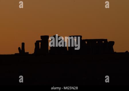 Prises d'un côté de la colline d'en face le site Banque D'Images