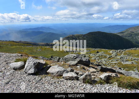 Coulisses le long de la route Auto Mont Washington dans le New Hampshire (États-Unis) Banque D'Images