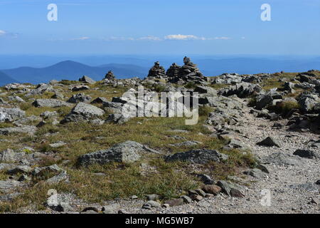 Coulisses le long de la route Auto Mont Washington dans le New Hampshire (États-Unis) Banque D'Images