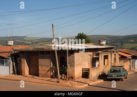 Ethnographie des foyers brésiliens avec un faible revenu, l'Guapé, Minas Gerais, Brésil Banque D'Images