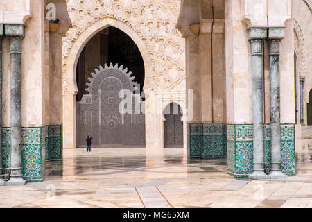 La Mosquée Hassan II ou Grande Mosquée Hassan II. Casablanca, Maroc Banque D'Images