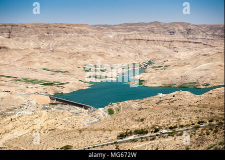 La Mer Morte (vue aérienne), Jordanie Banque D'Images