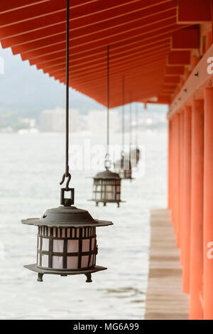 Une partie de l'Itsukushima sur l'île de Miyajima, Japon. Banque D'Images