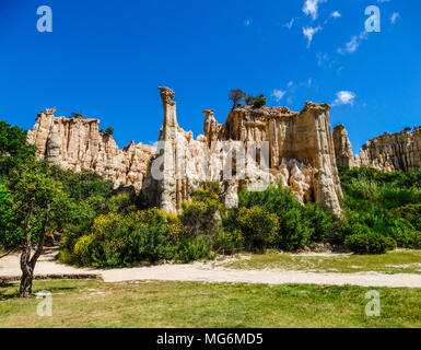 Les Orgues de Ille sur Têt, Languedoc Roussillon, France Banque D'Images