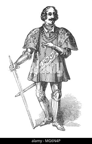 Thomas Howard, 3e duc de Norfolk (1473 - 1554) était un éminent homme politique Tudor. Il était un oncle de deux des épouses du roi Henry VIII d'Angleterre, à savoir Anne Boleyn et Catherine Howard, tous deux furent décapités, et a joué un rôle majeur dans les machinations d'effectuer ces mariages royaux. Après avoir chuté de faveur en 1546, il a été dépouillé du duché et emprisonné à la Tour de Londres, en évitant l'exécution lorsque le Roi Henry VIII est mort le 28 janvier 1547. Banque D'Images