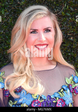 Pasadena, CA, États-Unis. 27 avril 2018. 27 avril 2018 - Pasadena, Californie - Sainty Reid. La 45e édition des Daytime Creative Arts Emmys Awards a eu lieu au Pasadena Civic Center. Crédit photo : Birdie Thompson/AdMedia Banque D'Images