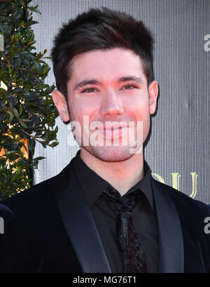 Pasadena, CA, États-Unis. 27 avril 2018. 27 avril 2018 - Pasadena, Californie - Kristos Andrews. La 45e édition des Daytime Creative Arts Emmys Awards a eu lieu au Pasadena Civic Center. Crédit photo : Birdie Thompson/AdMedia Banque D'Images