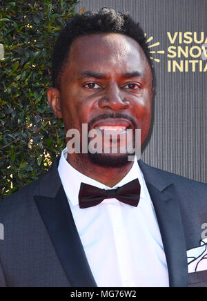 Pasadena, CA, États-Unis. 27 avril 2018. 27 avril 2018 - Pasadena, Californie - Richard Brooks. La 45e édition des Daytime Creative Arts Emmys Awards a eu lieu au Pasadena Civic Center. Crédit photo : Birdie Thompson/AdMedia Banque D'Images