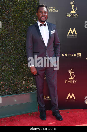 Pasadena, CA, États-Unis. 27 avril 2018. 27 avril 2018 - Pasadena, Californie - Richard Brooks. La 45e édition des Daytime Creative Arts Emmys Awards a eu lieu au Pasadena Civic Center. Crédit photo : Birdie Thompson/AdMedia Banque D'Images