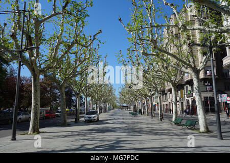 Rambla Ferran, Lleida, Catalogne, Espagne Banque D'Images