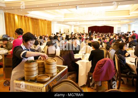 Restaurant Dim Sum, Hong Kong, Chine, Asie du Sud Est Banque D'Images