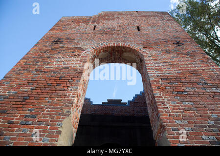 Jamestown Memorial Church tower dans la ville historique de Jamestown settlement Virginia USA Banque D'Images