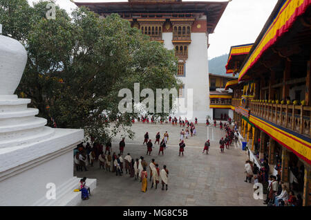 Punakha Dzong, le Bhoutan Banque D'Images