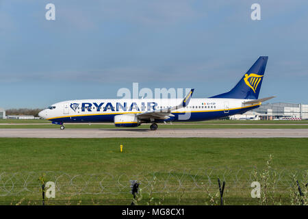 MANCHESTER, Royaume-Uni - 21 avril 2018 : à l'aéroport de Manchester Banque D'Images