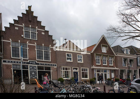 Lemmer , Hollande - 14 avril 2018 vieux bâtiment dans petit village Muiden Banque D'Images