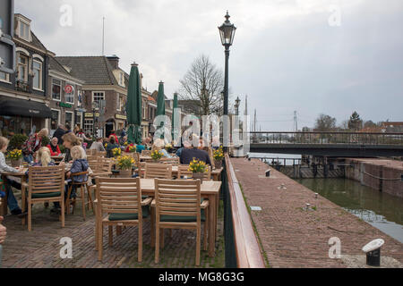 Lemmer , Hollande - 14 avril 2018 vieux bâtiment dans petit village Muiden Banque D'Images