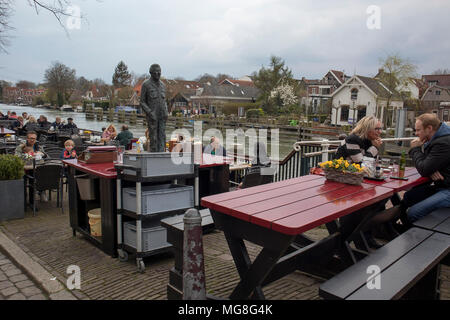 Lemmer , Hollande - 14 avril 2018 vieux bâtiment dans petit village Muiden Banque D'Images