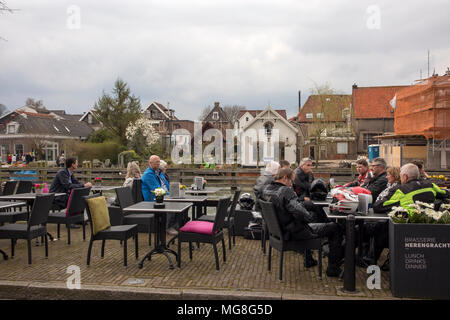 Lemmer , Hollande - 14 avril 2018 vieux bâtiment dans petit village Muiden Banque D'Images