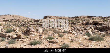 Umm al-Rasas, ruines de l'époque romaine, byzantine et civilisations musulmanes. Banque D'Images