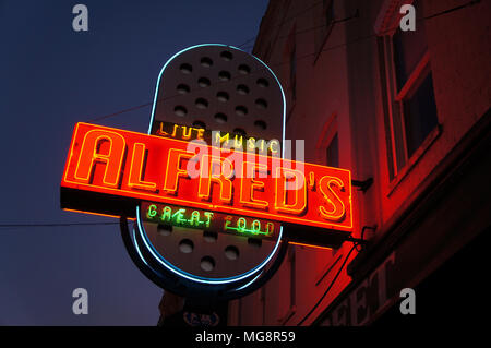 Alfred's sur Beale St Banque D'Images