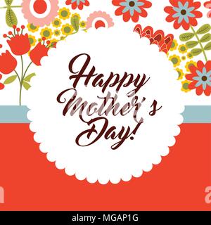 Happy mothers day design, illustration graphique de vecteur eps10 Illustration de Vecteur