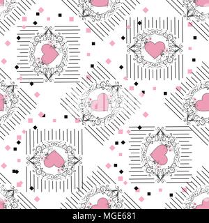 Graphiques vectoriels dessin avec modèle floral avec le coeur. Arrière-plan transparent. Floral design naturel. Graphique, esquisse. Rose. Coeurs spe Illustration de Vecteur