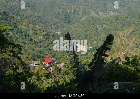 À au-dessus de la montagne Busay à Cebu, Philippines Banque D'Images