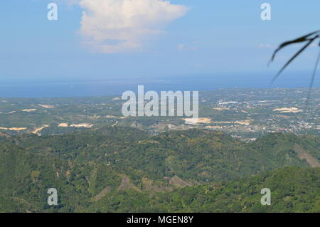 Au-dessus de la montagne de Busay à Cebu, Philippines Banque D'Images