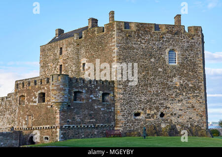 La Tour Nord de noirceur Fort, situé sur la rive sud du Firth of Forth, près d'Edimbourg en Ecosse. Banque D'Images