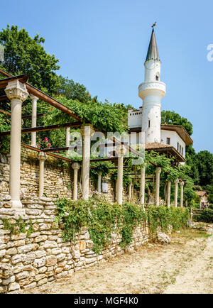 Balchik Palace dans la mer Noire resort ville de Balchik, Bulgarie Banque D'Images