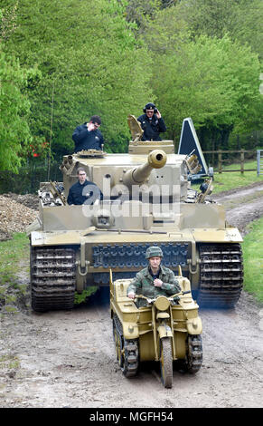 Tiger 131, célèbre tank Seconde Guerre mondiale, le seul Tigre I d'exploitation dans le monde, prend à la place de Bovington Tank Museum, Dorset. Finnbarr Crédit : Webster/Alamy Live News Banque D'Images