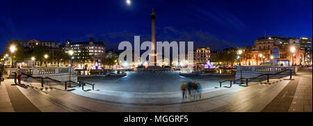 Panorama depuis l'échelon supérieur de Nelsons Column sud-ouest. Banque D'Images