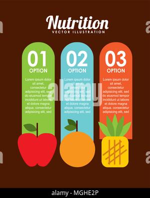 Aliments nutritionnels, design graphique illustration vecteur eps10 Illustration de Vecteur