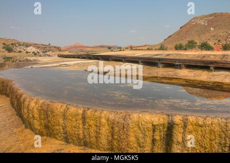 Hot Springs State Park est dans le Wyoming, USA Banque D'Images