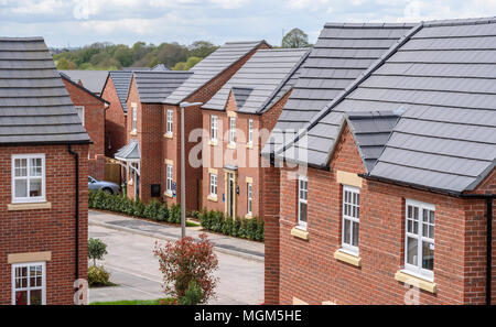 Nouveaux logements construits au Village Winnington Winnington, Northwich, Cheshire, Royaume-Uni. Banque D'Images