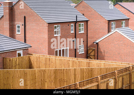 Nouveaux logements construits au Village Winnington Winnington, Northwich, Cheshire, Royaume-Uni. Banque D'Images