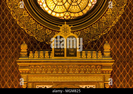 Španělská synagoga (Synagogue Espagnole), Josefov, Prague, République Tchèque Banque D'Images