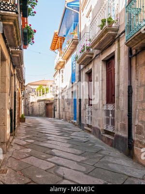 Calle típica en Allariz. Ourense. La Galice. España Banque D'Images