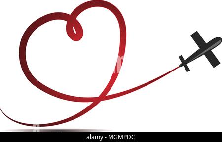 Love Happy Valentine's Day Template Illustration de Vecteur