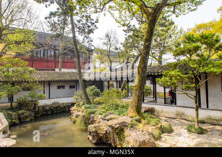 L'Humble Administrator's Garden, un jardin chinois à Suzhou, site du patrimoine mondial de l'UNESCO Banque D'Images