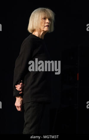 Torino, Italie. 28 avril 2018. Le compositeur et pianiste de jazz américaine Carla Bley à Torino Jazz Festival 2018 Credit : Marco Destefanis/Alamy Live News Banque D'Images