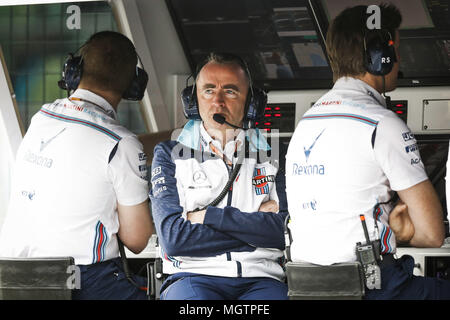 Paddy LOWE (GBR), chef des Services techniques, Williams F1, portrait pendant le Championnat du Monde de Formule 1 2018, le Grand Prix d'Europe en Azerbaïdjan du 26 au 29 avril à Bakou - 28.04.2018. Dans le monde d'utilisation | Banque D'Images