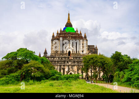 Temple Thatbyinnyu, Zone Archéologique de Bagan, Birmanie. L'un des principaux sites du Myanmar. Banque D'Images