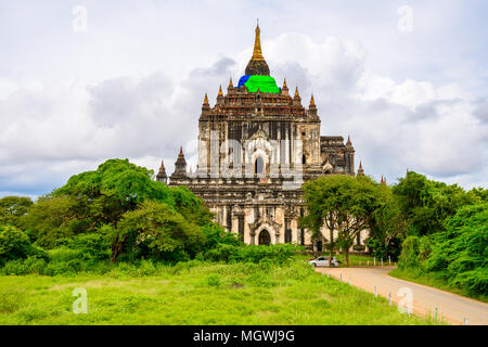 Temple Thatbyinnyu, Zone Archéologique de Bagan, Birmanie. L'un des principaux sites du Myanmar. Banque D'Images