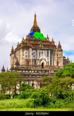 Temple Thatbyinnyu, Zone Archéologique de Bagan, Birmanie. L'un des principaux sites du Myanmar. Banque D'Images