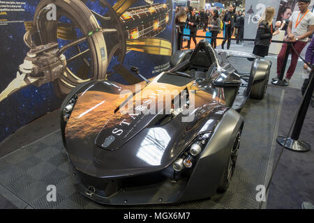 Le TA est livrée sur mesure supercar Mono sur l'affichage à la Le Big Bang Fair au NEC de Birmingham en mars 2018. Banque D'Images