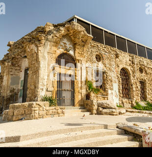 Le musée de l'Etzel, sur la promenade de Tel-Aviv. Banque D'Images