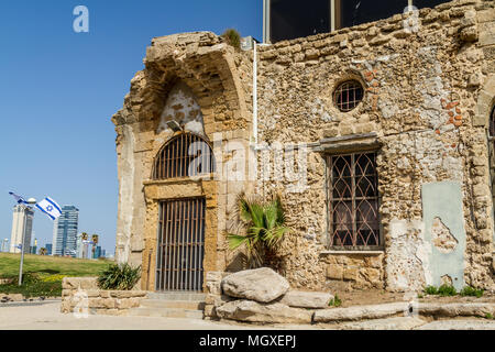 Le musée de l'Etzel, sur la promenade de Tel-Aviv. Banque D'Images